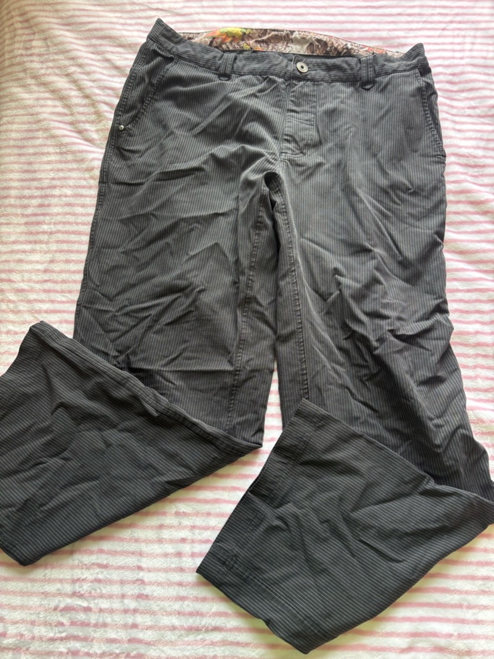 Lululemon Gray Pinstripe Dress Pants